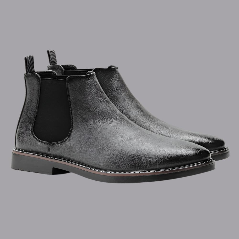 Mikołaj | Hnědé elegantní kožené boty