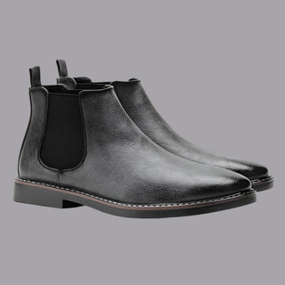 Mikołaj | Hnědé elegantní kožené boty