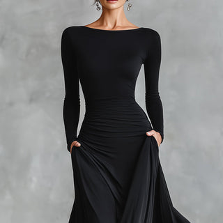 Rubi - Elegantní maxi šaty, které se nepřilnou a krásně se přizpůsobí postavě 35+