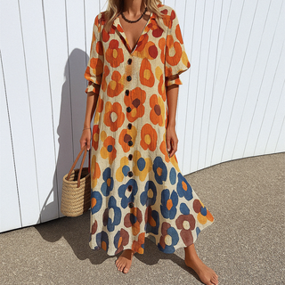 Talina – Elegantní zeštíhlující šaty v boho stylu