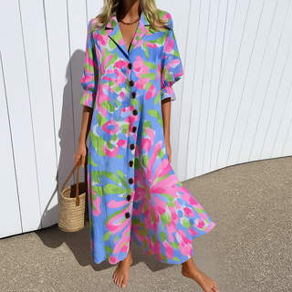 Talina – Elegantní zeštíhlující šaty v boho stylu