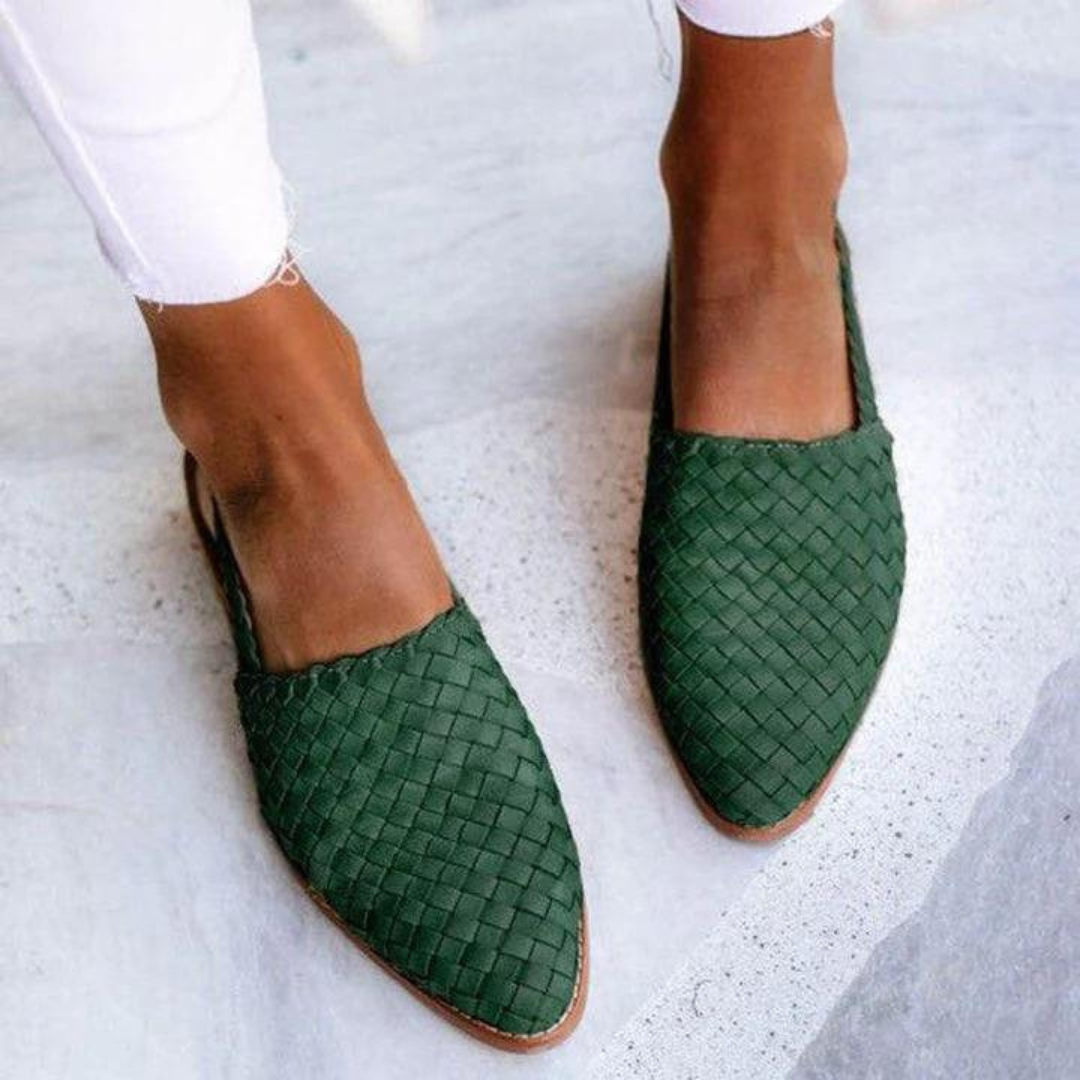 Arielle-Claire™ | Elegantní a pohodlné ručně vyráběné ploché sandály