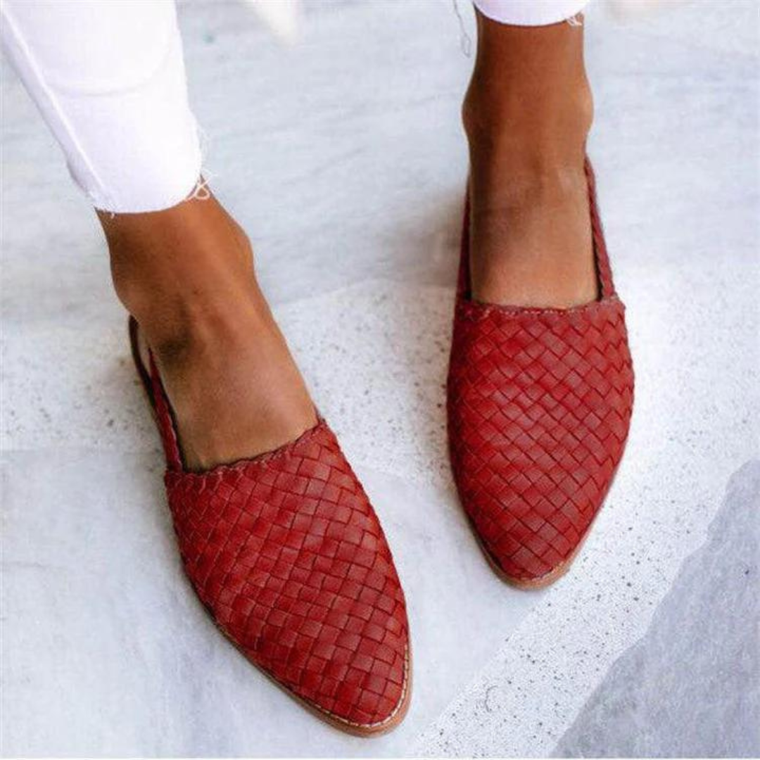 Arielle-Claire™ | Elegantní a pohodlné ručně vyráběné ploché sandály