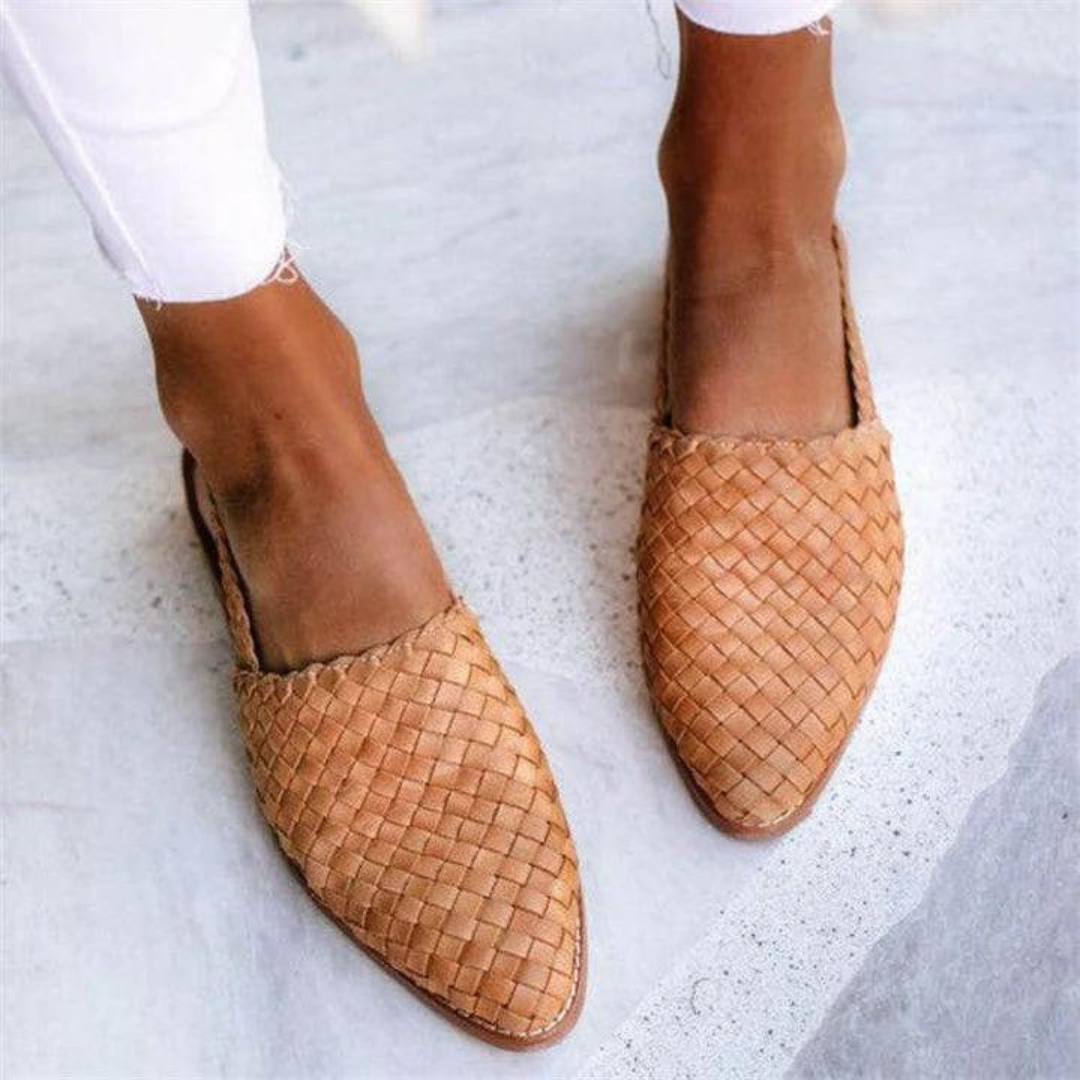 Arielle-Claire™ | Elegantní a pohodlné ručně vyráběné ploché sandály