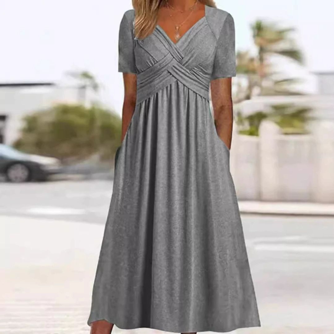 Božena - Elegantní šaty zeštíhlující postavu