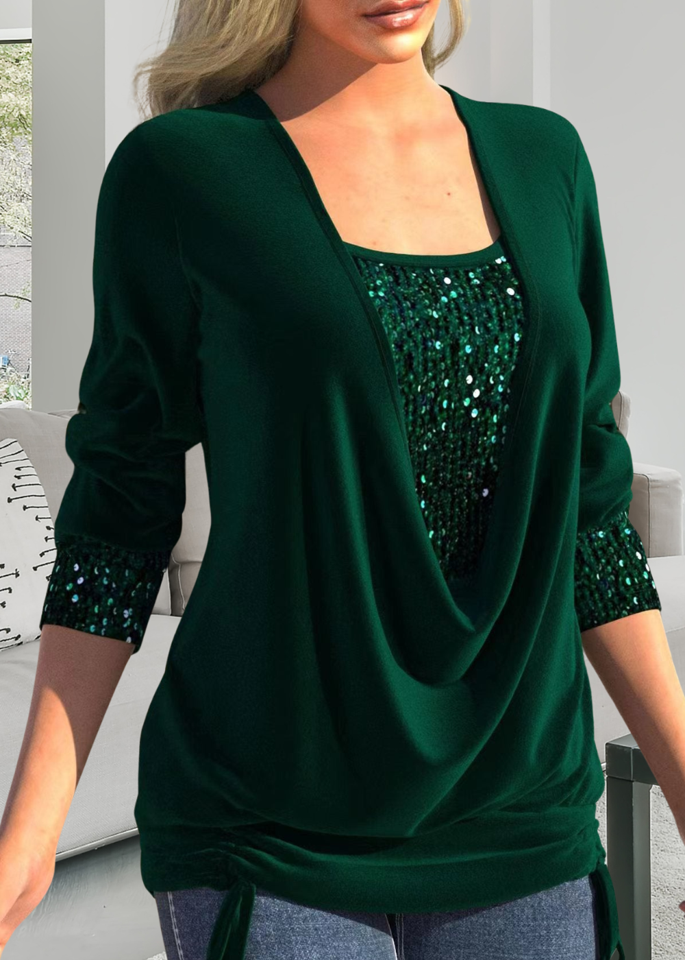 Liora - Elegantní Top ve Dvou Částech