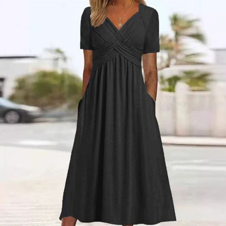 Božena - Elegantní šaty zeštíhlující postavu