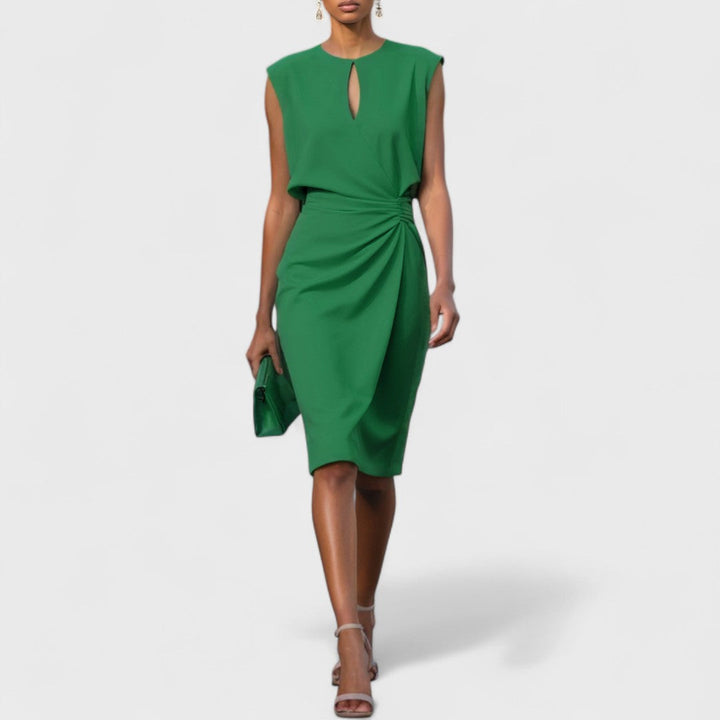 Olena – Elegantní midi zavinovací šaty