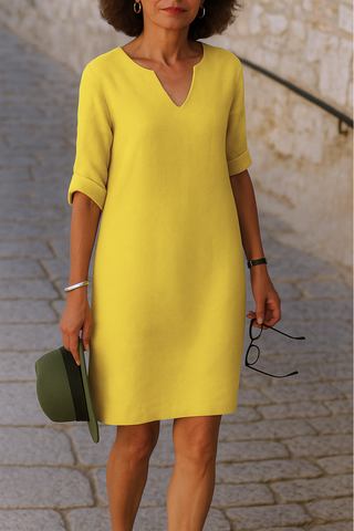 Bogdana – Elegantní šaty s výstřihem do V