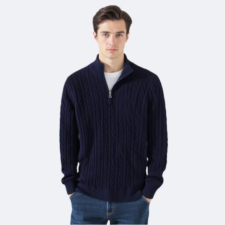 TAEBAEK Zipped Cable Sweater - 5-Pack