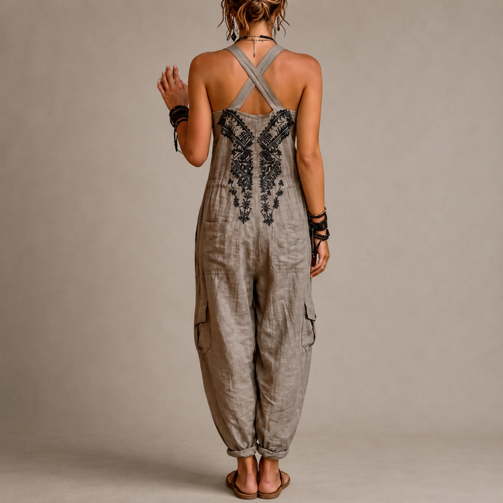 Amelia | Vyšívaný overal v boho stylu