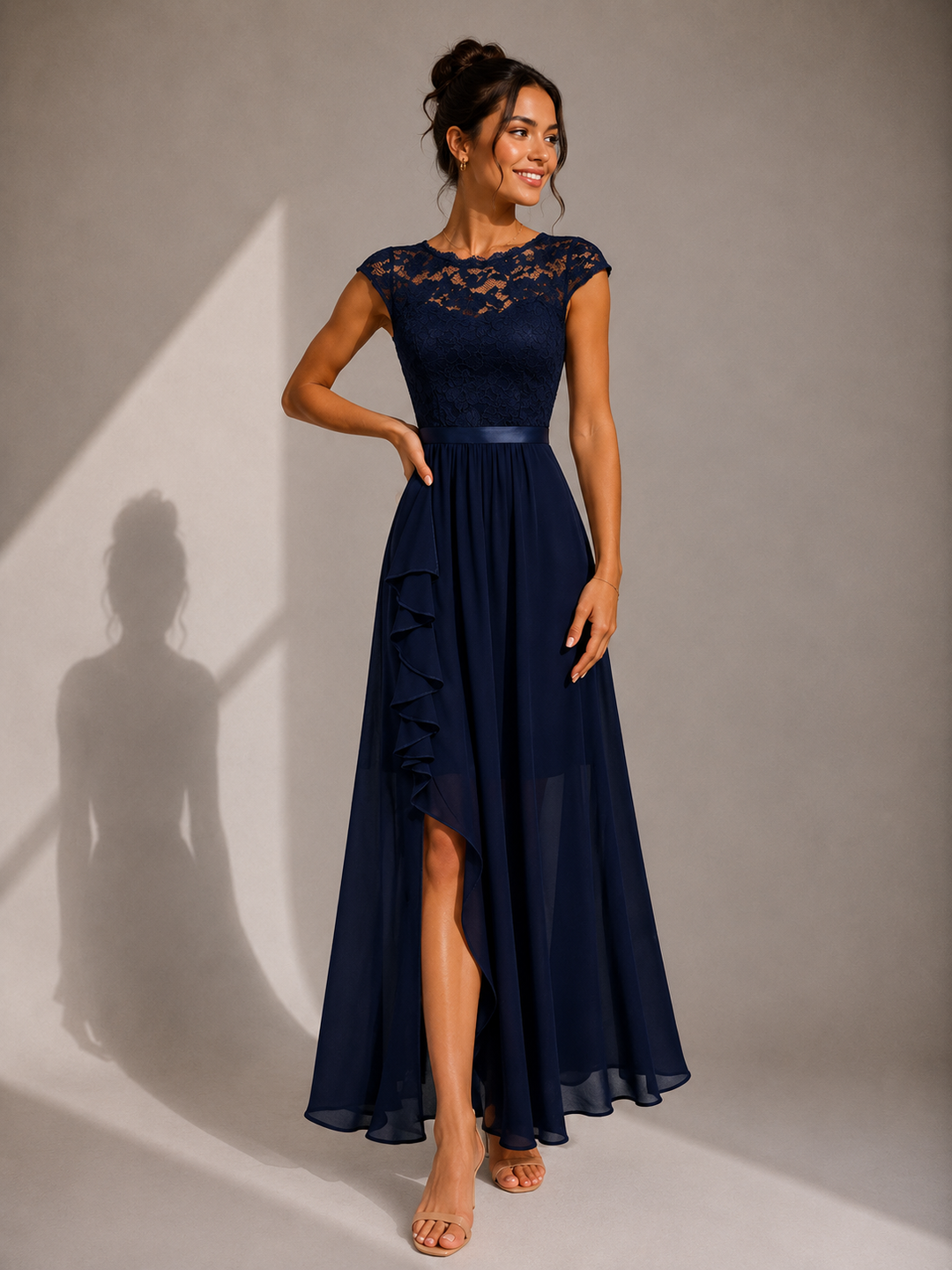 Klaudia | Elegantní Krajková Maxi Šaty