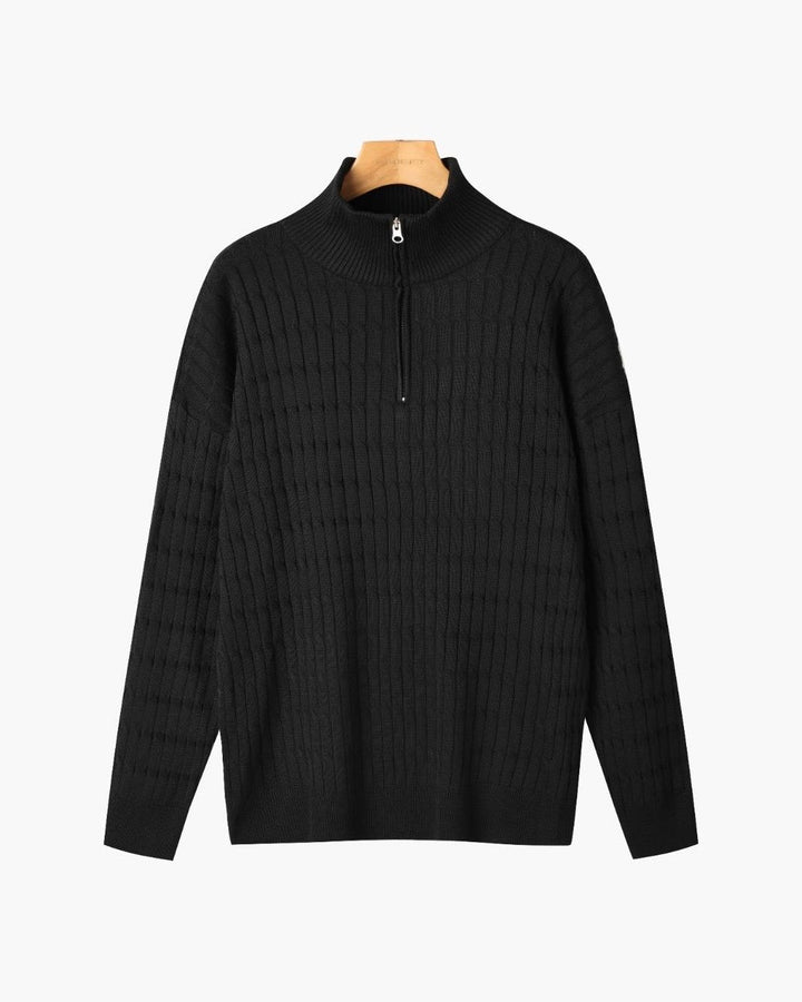 GWANGJU Svetr s polo zipem
