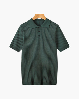 GIMCHEON Pletené Polo Tričko