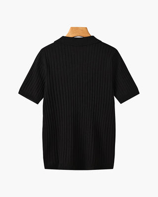 GIMCHEON Pletené Polo Tričko