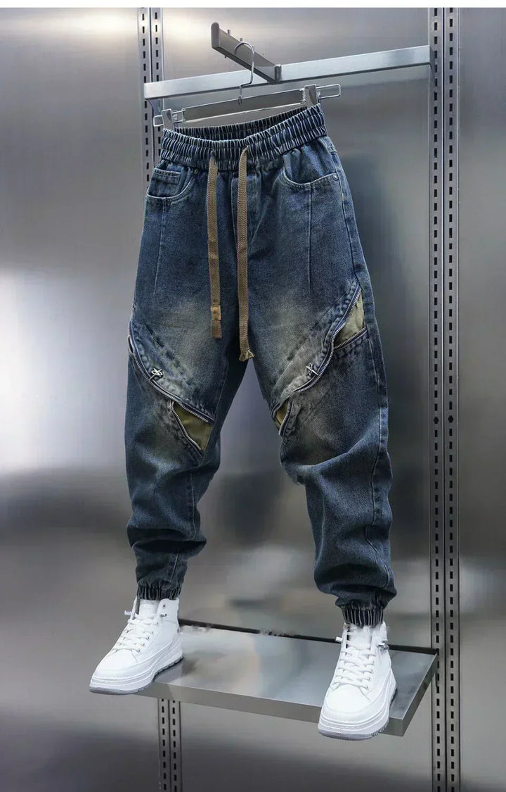 Laurent™ | Baggy Džínové Kalhoty s Pasem