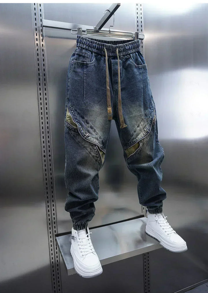 Laurent™ | Baggy Džínové Kalhoty s Pasem