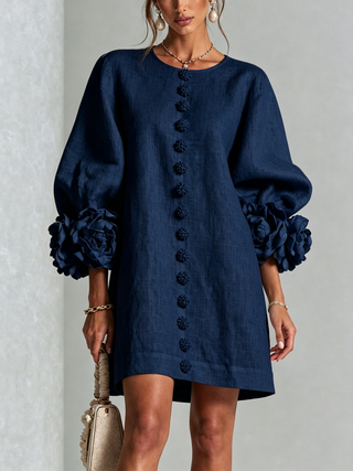Amelia | Elegantní Mini Šaty s Puff Rukávy