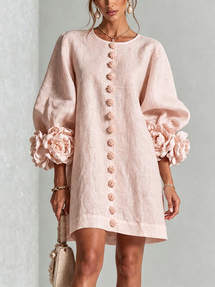 Amelia | Elegantní Mini Šaty s Puff Rukávy
