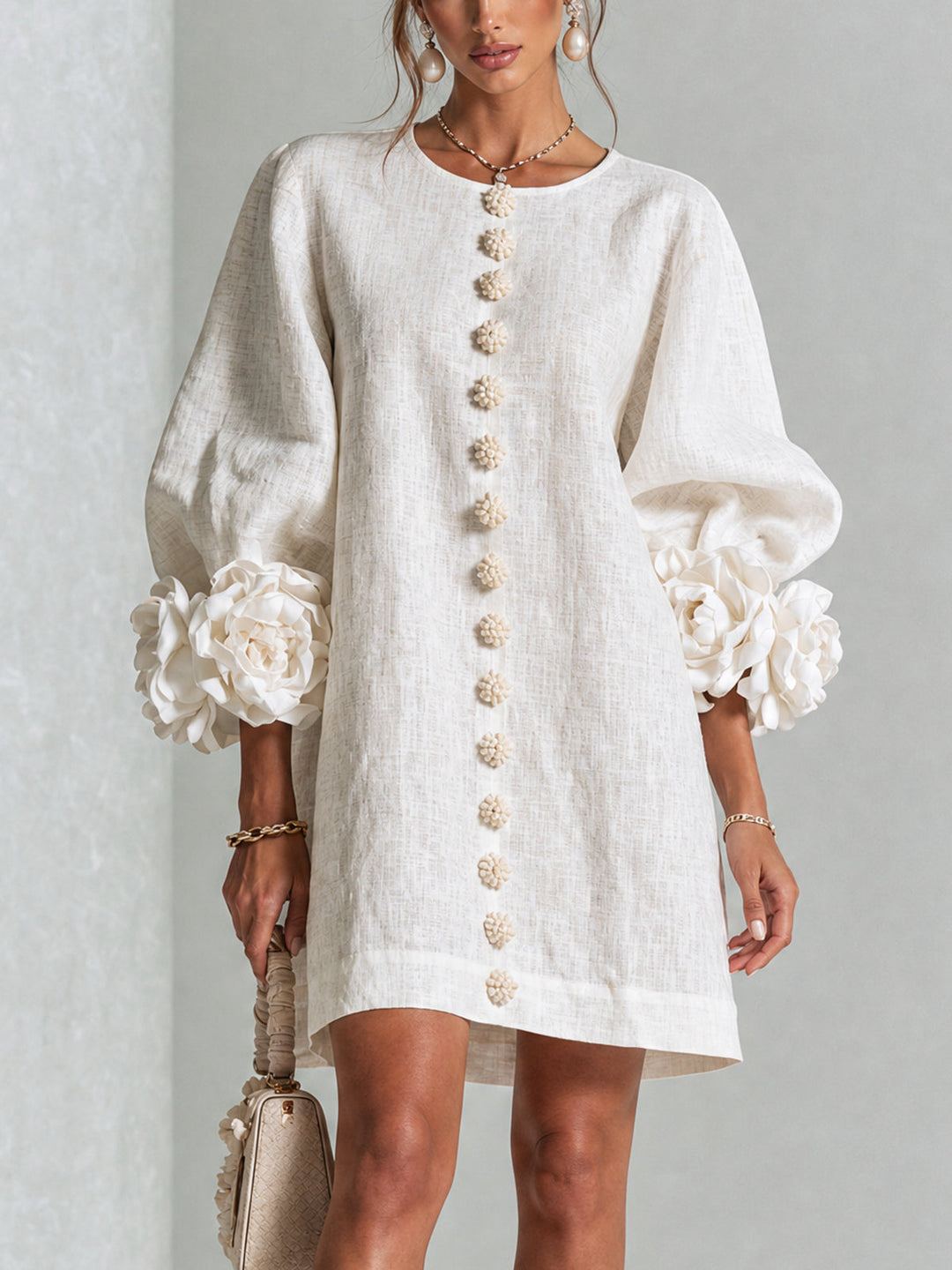 Amelia | Elegantní Mini Šaty s Puff Rukávy