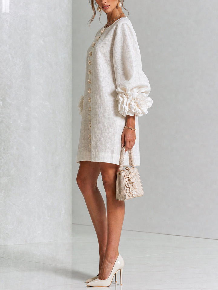 Amelia | Elegantní Mini Šaty s Puff Rukávy