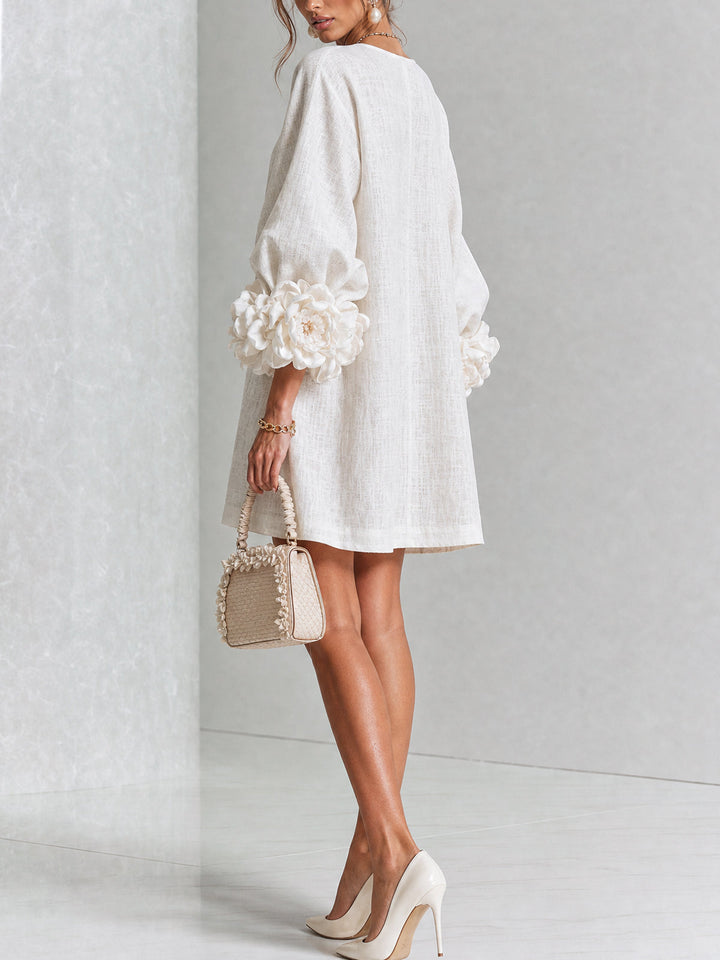 Amelia | Elegantní Mini Šaty s Puff Rukávy