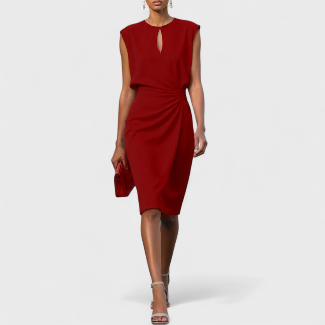 Olena – Elegantní midi zavinovací šaty