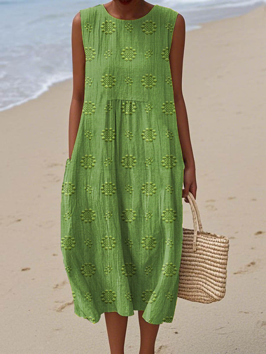 Julianna – Elegantní bavlněné šaty s kapsami