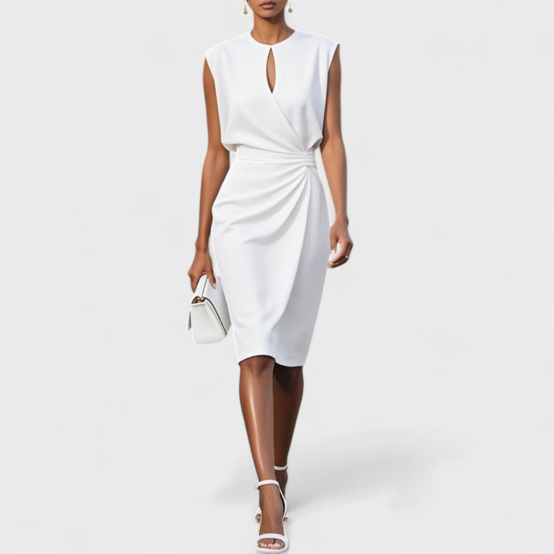 Olena – Elegantní midi zavinovací šaty