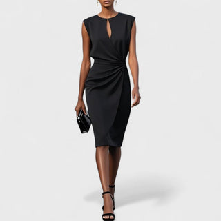 Olena – Elegantní midi zavinovací šaty