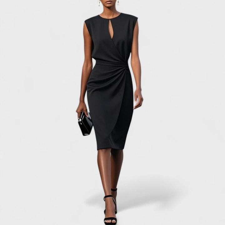 Olena – Elegantní midi zavinovací šaty