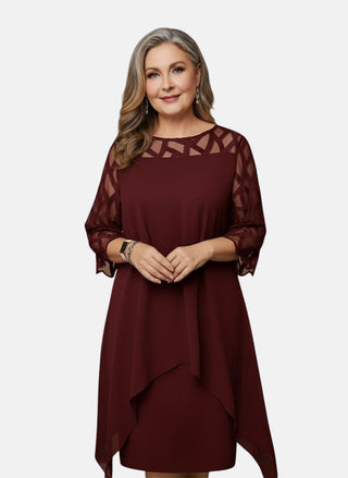 Danuta - Modelující Šaty Komfortně Elegantní