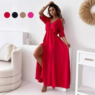 Valentina - Elegantní, sexy šaty s výstřihem do V