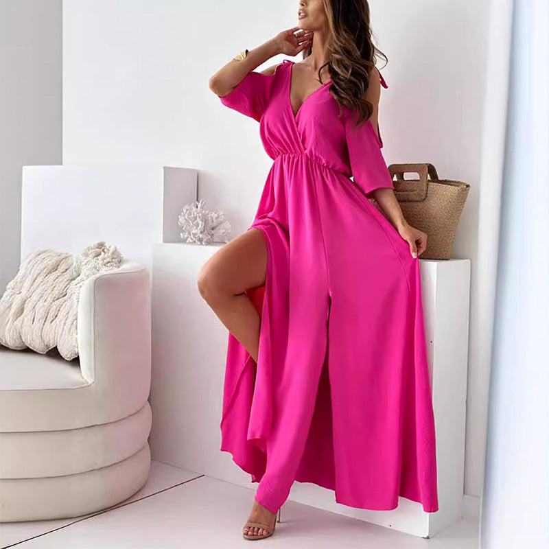 Valentina - Elegantní, sexy šaty s výstřihem do V