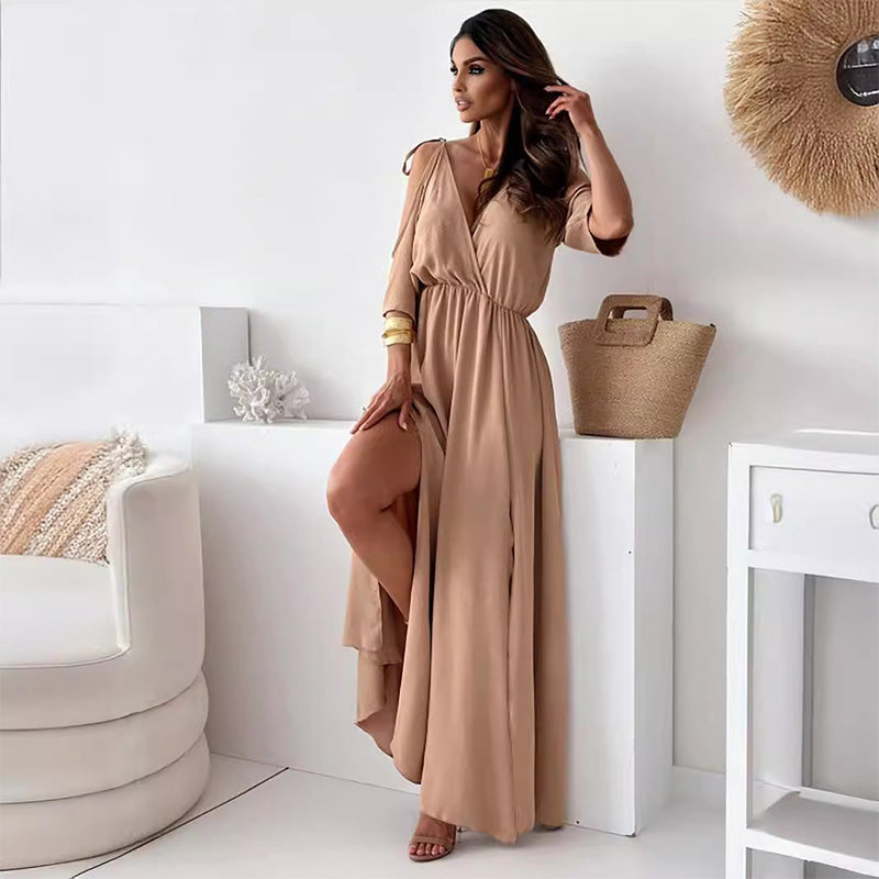 Valentina - Elegantní, sexy šaty s výstřihem do V